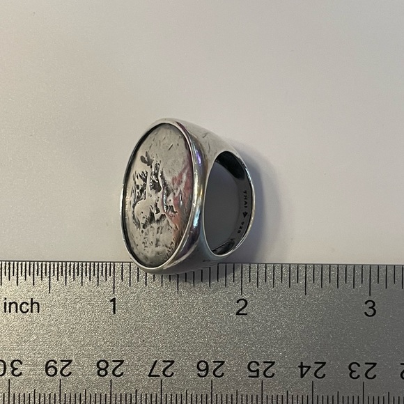 Silpada Sterling Silver Roman Coin Statement Ring R1901 BNIB Size 7 - Picture 12 of 14